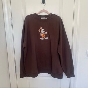 Disney Parks Mickey Mouse Genuine Mousewear Embroidered Sweatshirt